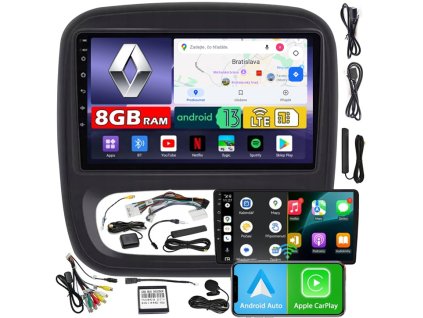 Autorádio NCS ZQ9 Renault Trafic III 2014-2021 Android Navigácia 8GB LTE