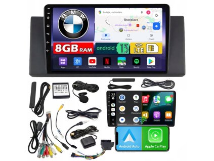 Autorádio NCS ZQ9 BMW X5 E53 2000-2006 Android Navigácia 8GB LTE