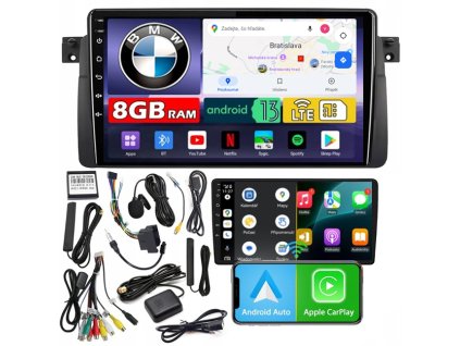 Autorádio NCS ZQ9 BMW E46 1998-2007 Android Navigácia 8GB LTE