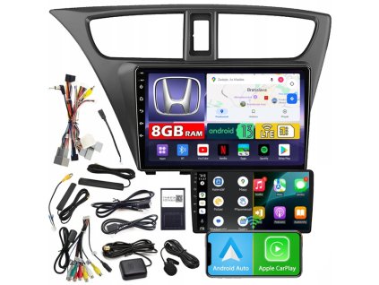 Autorádio NCS ZQ9 Honda Civic IX 2012-2017 Android Navigácia 8GB LTE