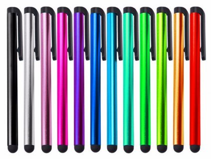 Kapacitní stylus víceúčelové pero pro telefon tablet (Barva Černá)