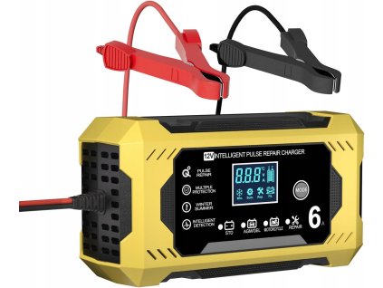 Automatická automobilová nabíjačka s funkciou opravy akumulátorov 12 V 6 A