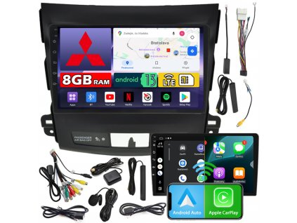 Autorádio NCS ZQ9 Mitsubishi Outlander II 2006-2012 Android Navigácia 8GB LTE