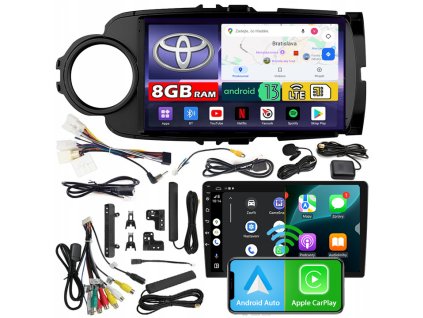 Autorádio NCS ZQ9 Toyota Yaris III 2011-2020 Android Navigácia 8GB LTE Čierny