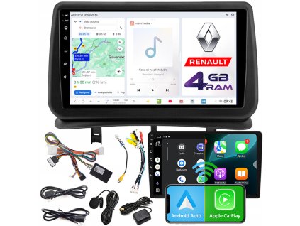 Autorádio NCS D9 Renault Clio III 2005-2013 Android Navigácia 4GB LTE