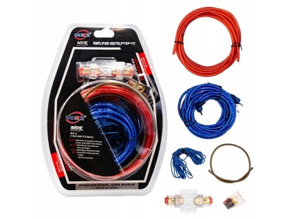 Sada káblov pre zosilňovač do auta 1500 W 8GA CCA RCA s poistkou AGU