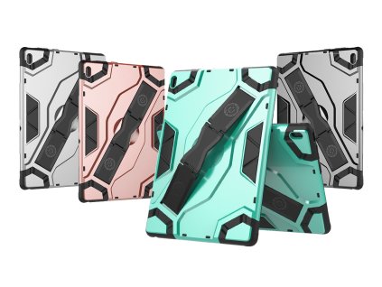 Pancéřové pouzdro pro Lenovo Tab M10 10.1 TB-X505F TB-X505L TB-X605F TB-X605L (Barva Stříbrný)