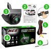 Nastaviteľná kovová kamera NCS BC-2 1280p AHD/NTSC 170° FISHEYE REVERSE CAMERA