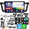 Autorádio ZQ9 s displejem 9" Android Auto CarPlay DAB+ HDMI 8GB RAM 128GB ROM 4x60W PEUGEOT 508 2010-2018