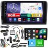 Autorádio ZQ9 s displejem 9" Android Auto CarPlay DAB+ HDMI 8GB RAM 128GB ROM 4x60W MERCEDES-BENZ ML W164 2005-2011