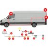 Cúvacia kamera pre dodávku Volkswagen Crafter 2006–2016, IP68, Anti-Fog, HD, 6× IR