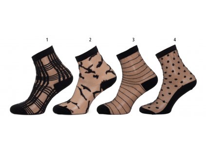 Dámské jemné ponožky (Vzor Vzor 4)