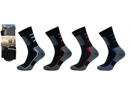 Dámské a pánské ponožky TREK 2 (Barva modrá, Velikost 30-31)