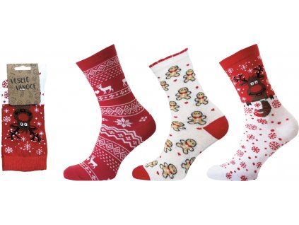 Vánoční dámské ponožky 1097