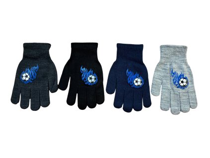 Dětské rukavice NOVIA | N043 s fotbalovým míčem