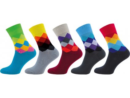 Ponožky Happy Socks káro - NOVINKA