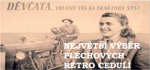 Plechové retro cedule
