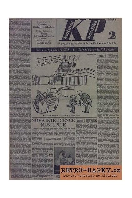 930 noviny z data narozeni kulturni politika 1945 1949