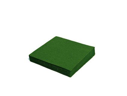 Ubrousky 2 vrstvé 33x33 cm tmavě zelené