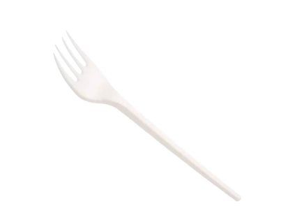 Vidlička PLA 100% kompostovatelný plast 17 cm