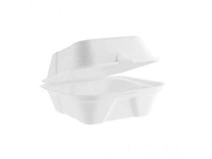 Burgerbox z cukrové třtiny 15,3x15,3x7,5 cm