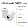 Pokladní kotoučky 76/60/17 1-vrstvé 2