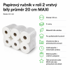 Papírový ručník v roli 2 vrstvý bílý průměr 20 cm MAXI 2