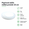 Papírové talíře mělké průměr 23 cm 2