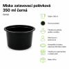 Miska zatavovací polévková 350 ml černá