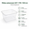 Miska zatavovací 227 x 178 x 130 mm 1D transparentní 2