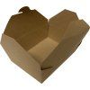 Menu box kraft 1800 ml papírový na jídlo detail