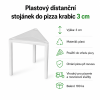 Plastový distanční stojánek do pizza krabic 3 cm 2