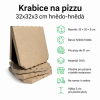 Krabice na pizzu 32x32x3 cm hnědo-hnědá 2