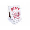 Krabice na pizzu A 40x40x3 bílo-hnědá - univerzální potisk