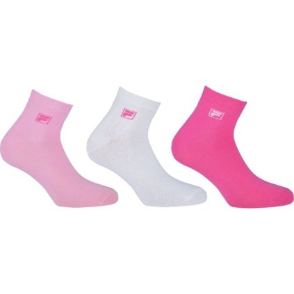 fila quarter plain socks f9303 3 pary pink panther 1 1280x1280