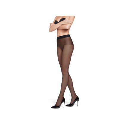 Bezešvé punčochové kalhoty NUDITÉ CRISTAL 30 DEN - black