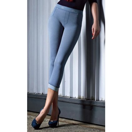 omsa sail capri denim effect leggings