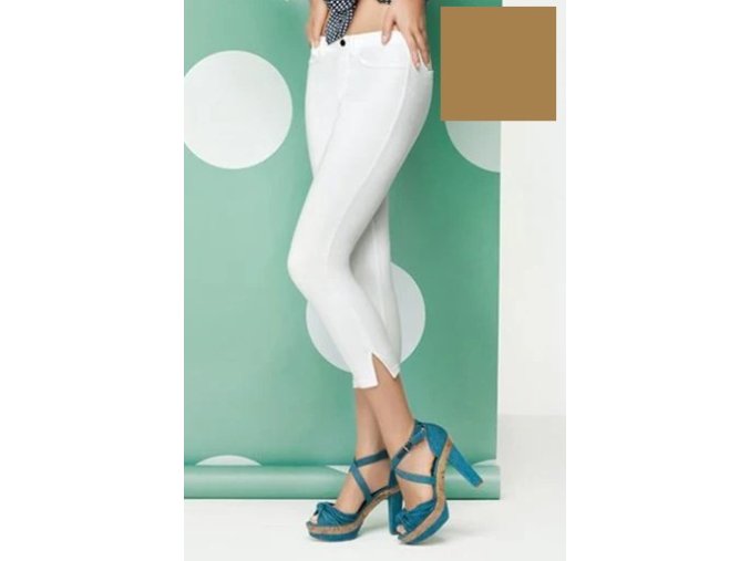 omsa holidays capri leggings beige