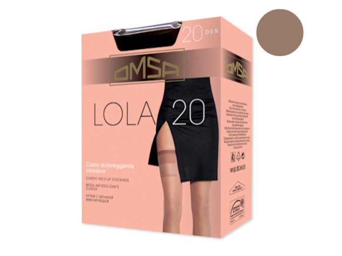 Autoreggente Omsa Lola 20 classico caramello