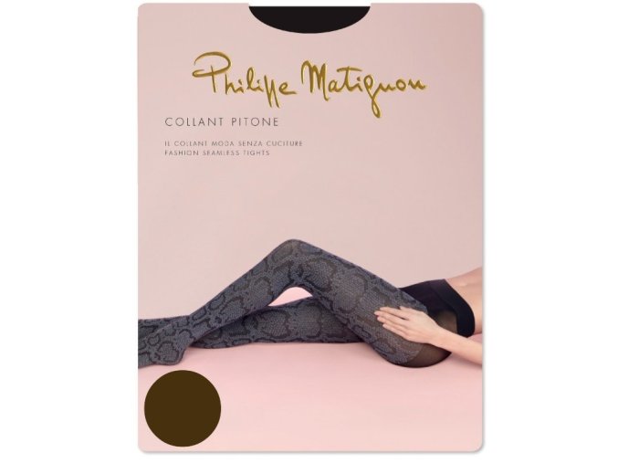 Fashion punčochové kalhoty PITONE - marrone/nero