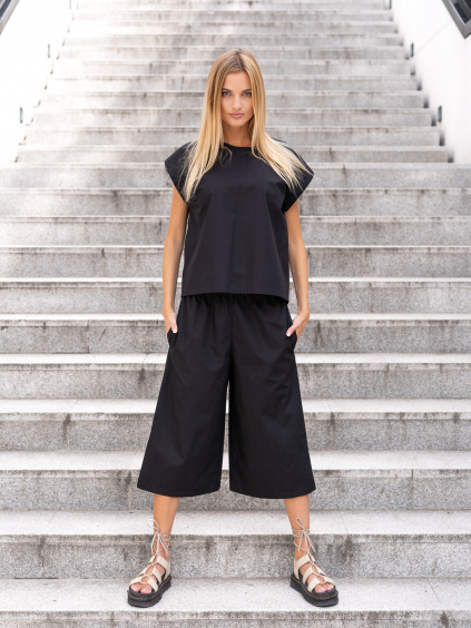 Dámské kalhoty culottes Paper černé