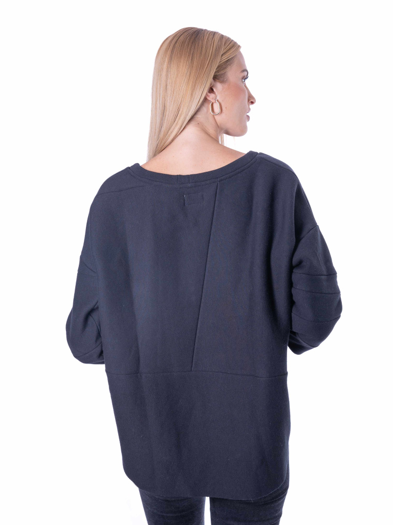 Dámská mikina 'NZW' crop černá