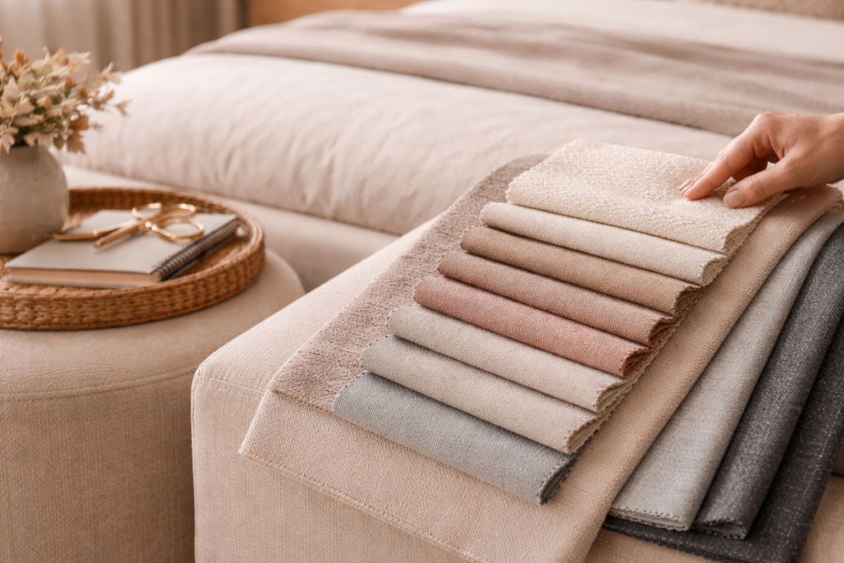 Ako si vybrať poťahovú látku na čalúnenú posteľ?