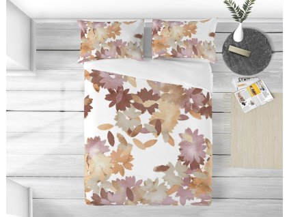 perkalove obliecky ravena oranzova