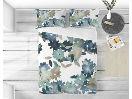 perkalove obliecky ravena tyrkysova