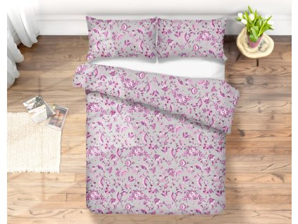 bavlnene obliecky skalna alpa cyklamenova