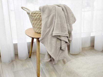 mikroflanelova deka pierka kakaova