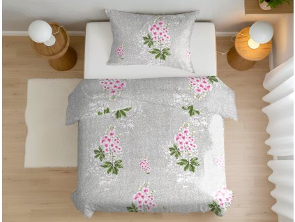 bavlnené obliečky rosina sivá