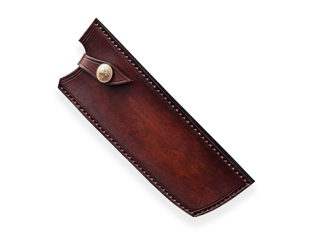 kožená Saya pro nůž Nakiri - Dellinger Octagonal Full Damascus