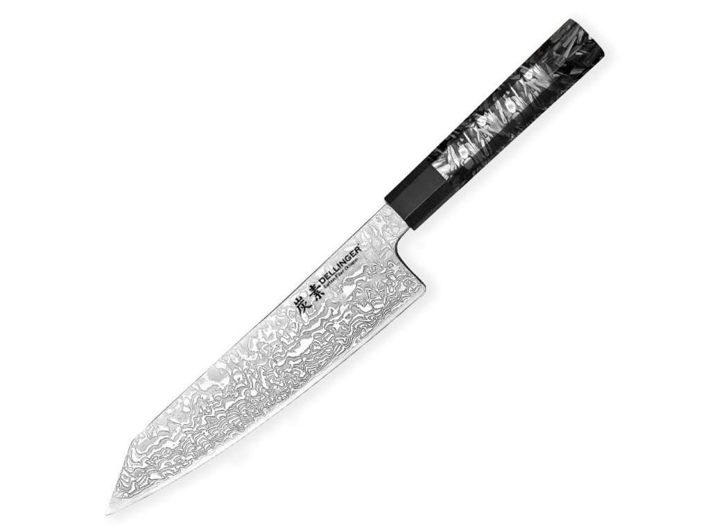 nůž Bunka Chef 8,5 Dellinger Carbon Fiber Octagon 1